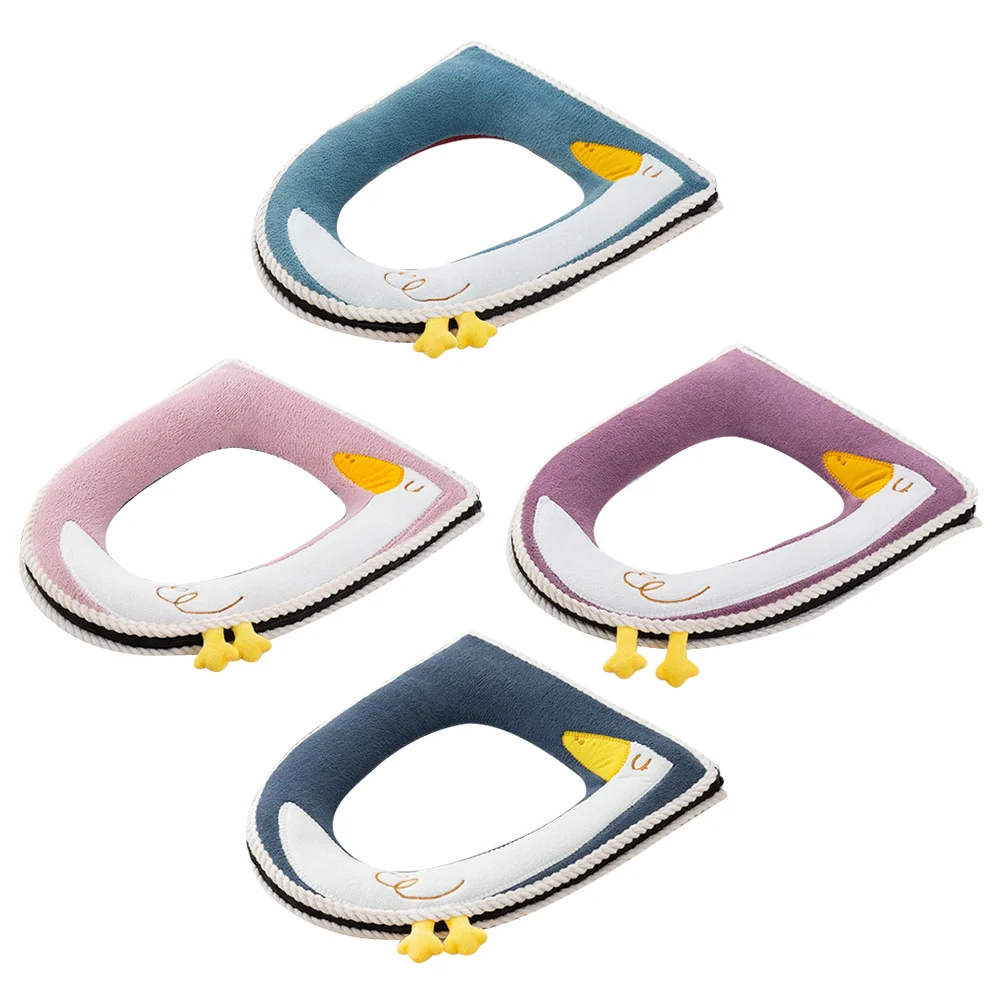 

4Pcs Universal Toilet Seat Covers Household Waterproof Toilet Seat Pads