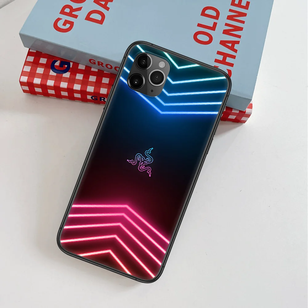

Razer Cool Snake Phone Case For IPhone 4 4s 5 5S SE 5C 6 6S 7 8 Plus X XS XR 11 12 Mini Pro Max 2020 black Cover Pretty Prime 3D
