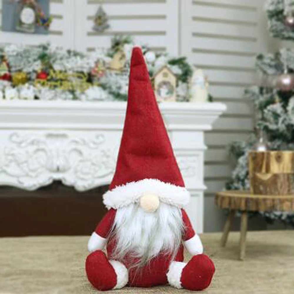 Рождественские игрушки Санта-Клаус без лица украшения для праздника