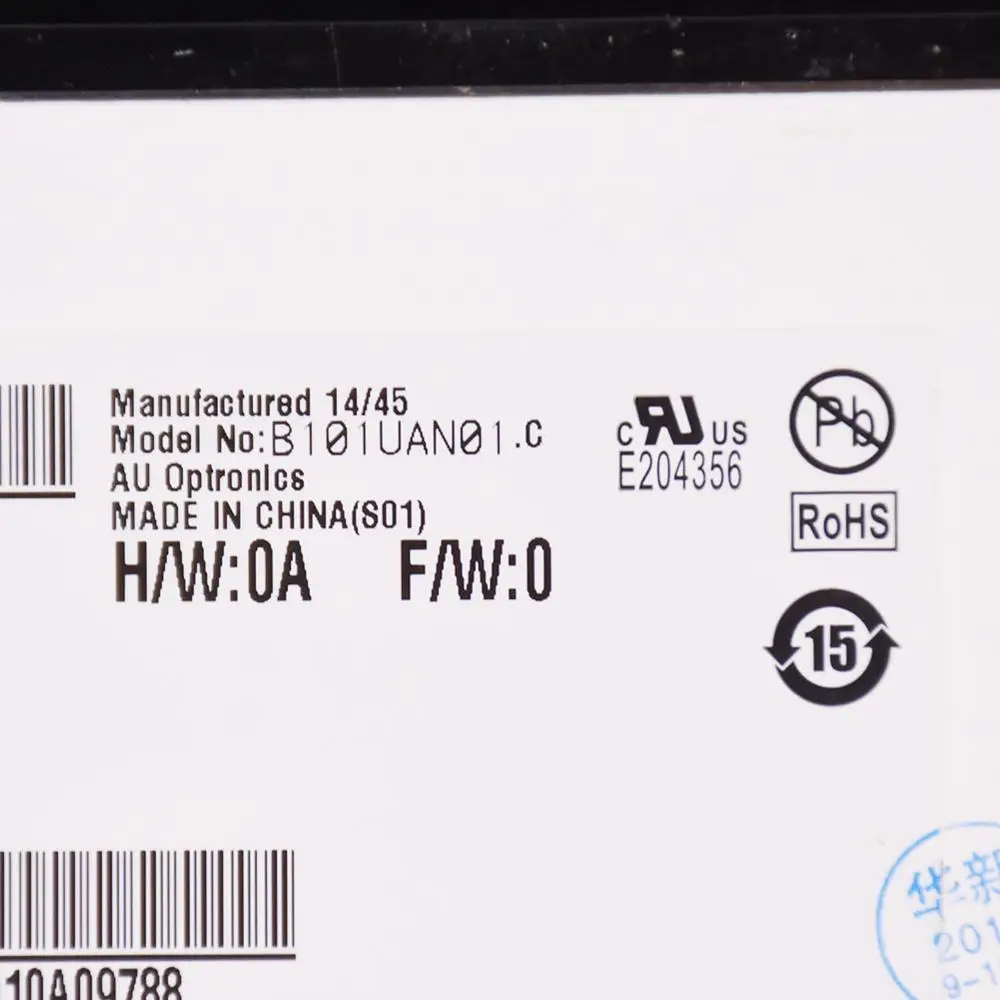 10,1 дюймов для AUO B101UAN01. C планшет ЖК-экран дисплей Панель для lenovo Thinkpad 10 дигитайзер замена монитора