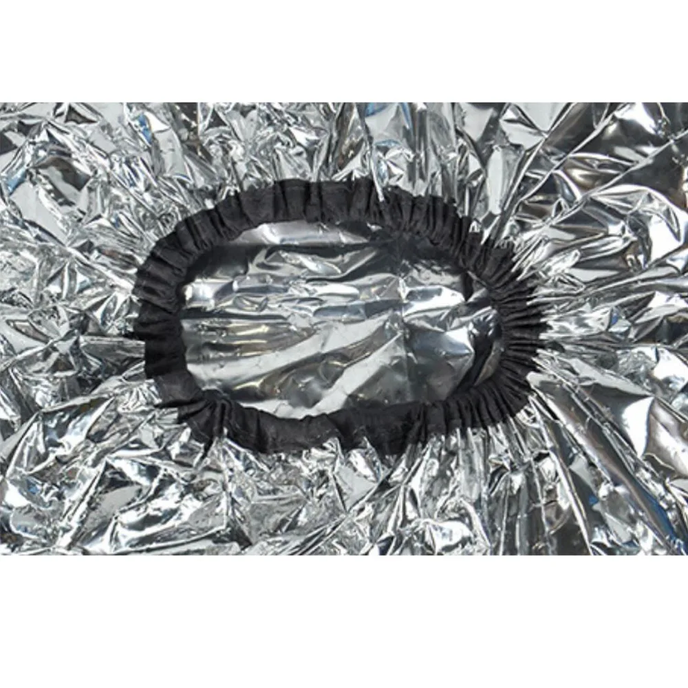 

6PCS Aluminum Foil Hair Styling Cap Waterproof Ultra-thin Bath Hoods Shower Cap (Silver)