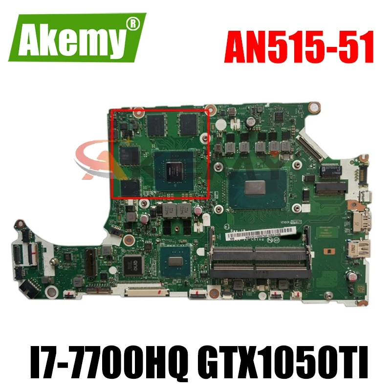 

LA-E911P для ACER AN515-51Motherboard AN517-71G C5MMH/C7MMH LA-E911P MBQ2Q11002 Процессор I7-7700HQ GTX1050ti DDR4 100% тест материнская плата