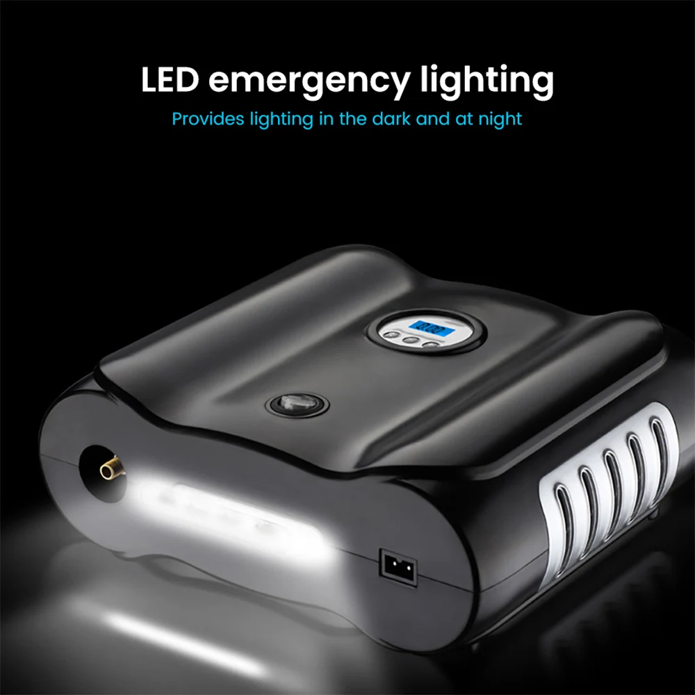 Цифровой насос для шин AOSHIKE автомобильный портативный компрессор 12 В 150PSI