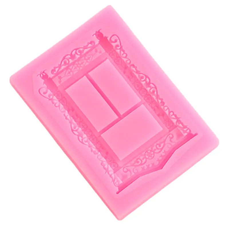 Sugarcraft Window Silicone Mold DIY Frame Cake Border Fondant Decorating Tools Candy Clay Chocolate Gumpaste Molds | Дом и сад