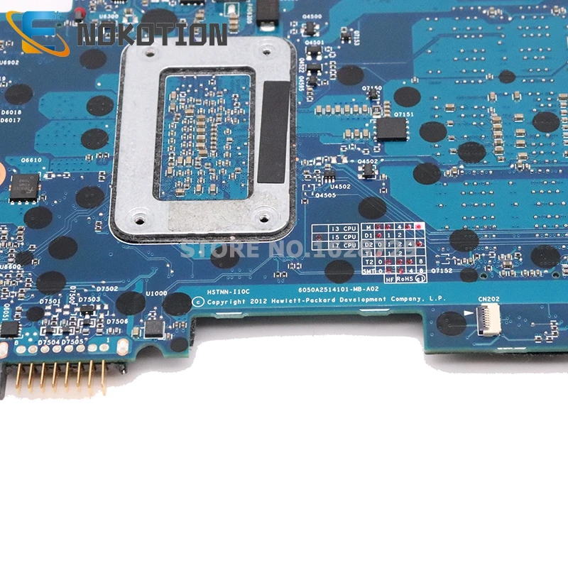 NOKOTION 702849 001 501 601 для HP EliteBook Folio 9470M 6050A2514101 MB A02 материнская плата ноутбука i5 3427u на