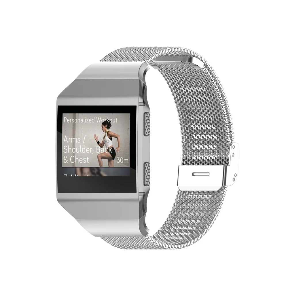 Браслет для Fitbit ionic Band смарт-часы ремешок ионная Нержавеющая сталь металлические