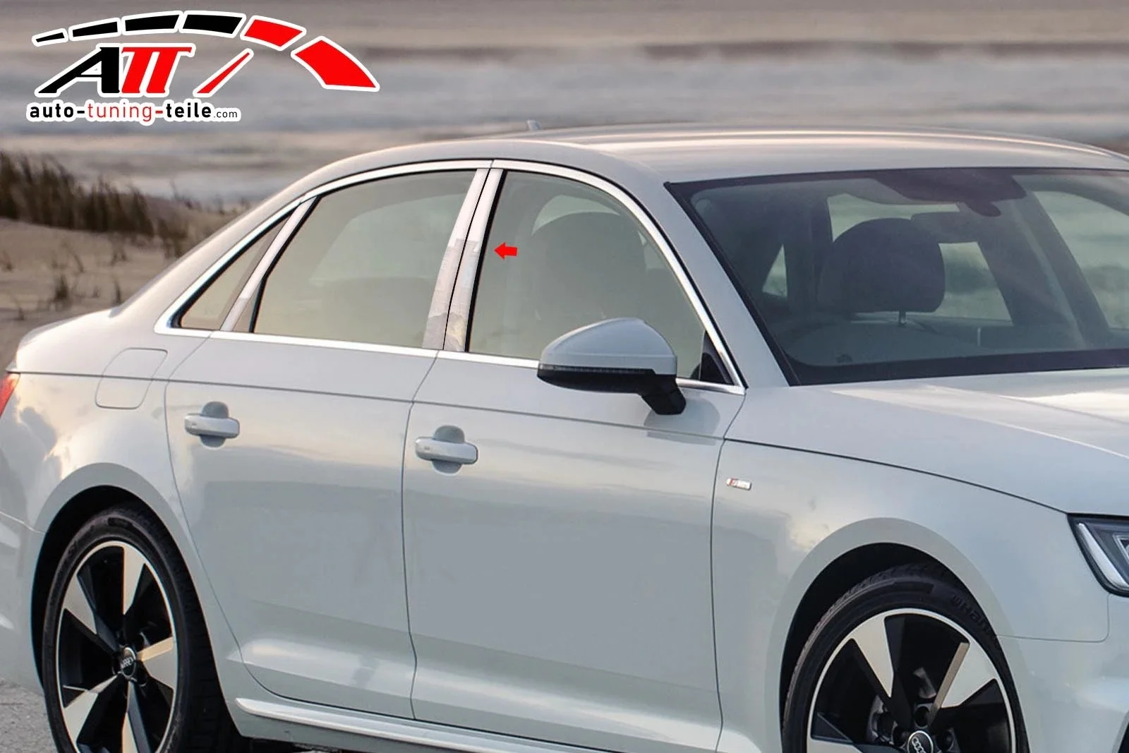 Audi̇ A4 2015/08 2018/12 хромированная дверная стойка 6 шт.|Хромирование| |