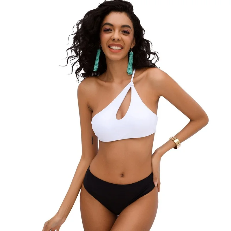

Solid Sexy Bikini 2021 Summer Swimsuit Women High Waist Bikini Push Up Swimwear Tankini Swimsuits Bathing Suit Women
