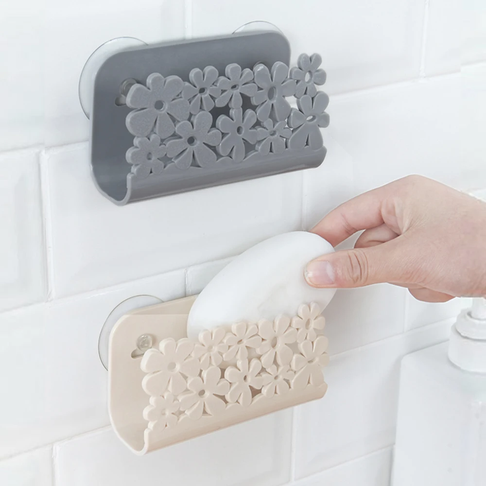 

2 Colors Sponge Sink Tidy Holder Plastic Kitchen Drain Rack Soap Storage Shelf Suction Strainer Organizer Household Accessories