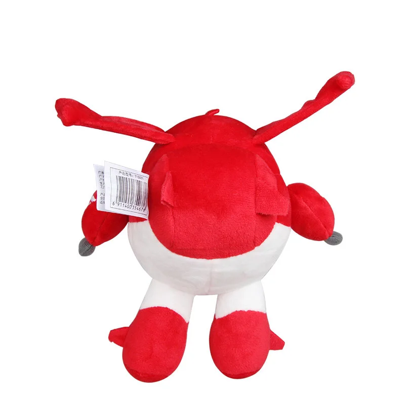 30cm Cute Super Wings Jett Airplane Robot Stuffed Plush Toys Soft Doll Gift For Children | Игрушки и хобби