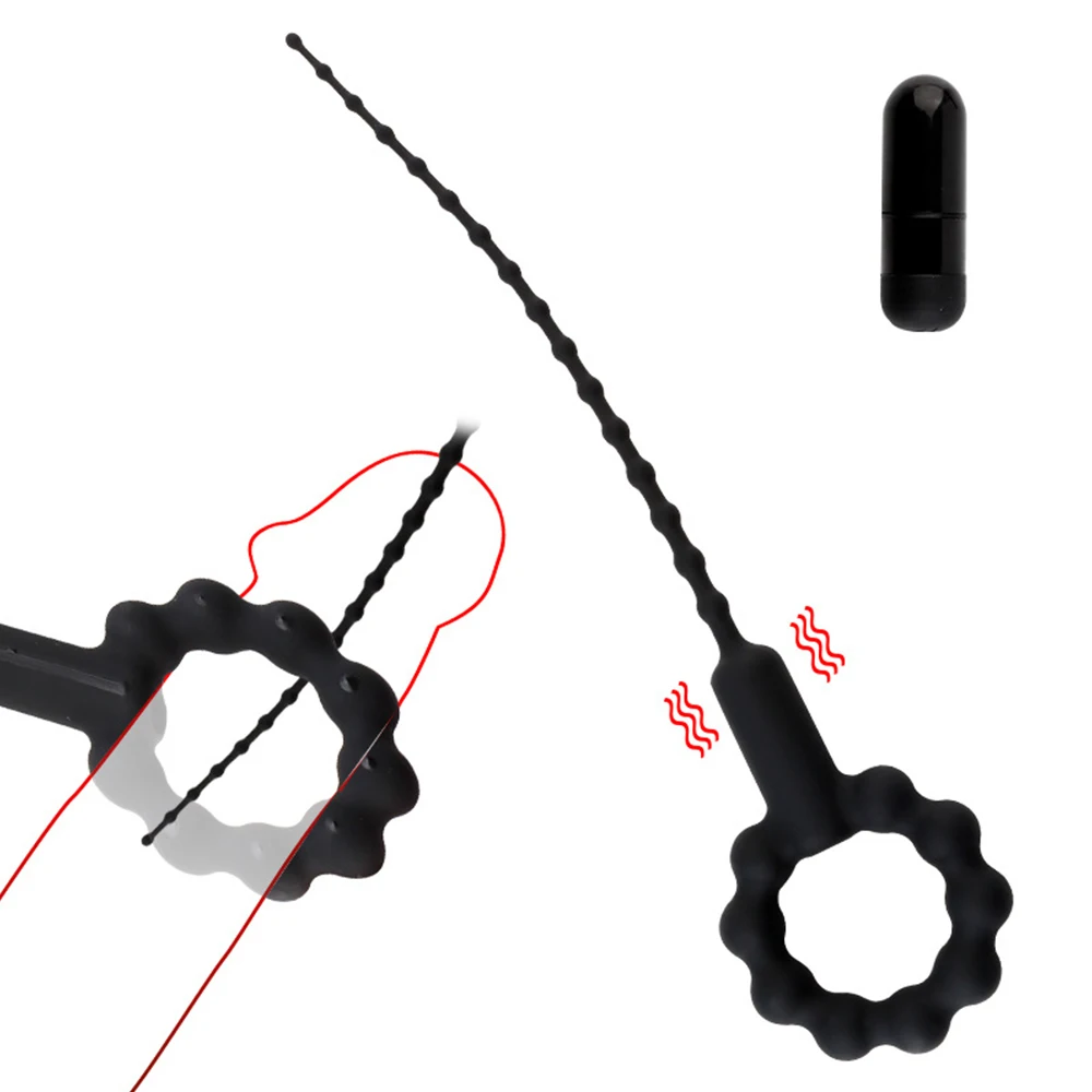 Расширитель члена уретральный вибратор катетер игрушки для Для мужчин гей