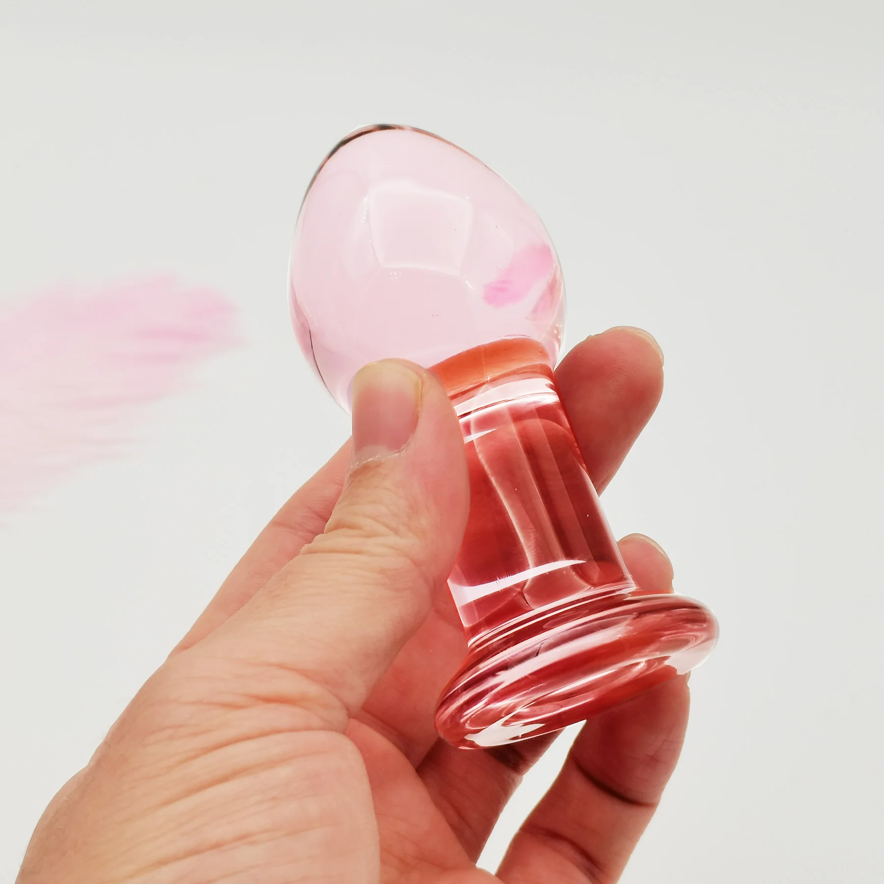 Очень большие стеклянные анальные пробки пирекс прозрачные шарики