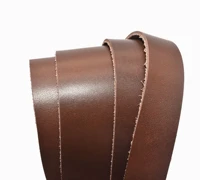 brown tooling leather grain watch belt genuine leather italian leather natural cowhide for belt diy cowhide wallet