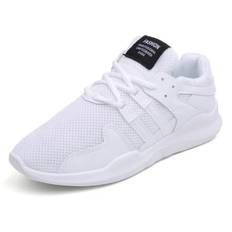 Новинка 2019 года модная мужская обувь дышащая односеточный Повседневный белый