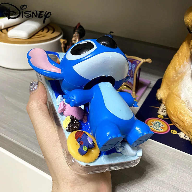 

Disney cartoon cute Stitch handmade diy creative mobile phone case for iphone 12mini/11promax/12promax/se/xr/7plus/8p/xs/xsmax/