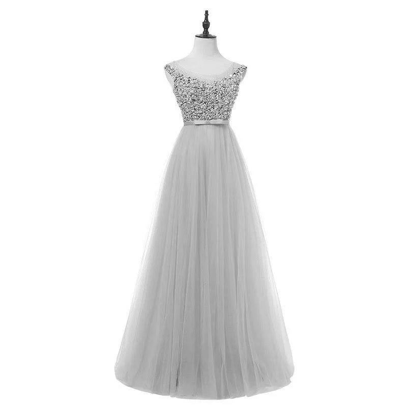 

Women's Evening Dresses, Wedding Dresses, Beading, Heavy Industry, Sleeveless Fashion And Simple Temperament