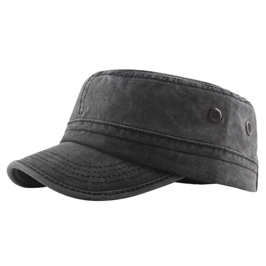 JAYCOSIN модная Военная Кепка на плоской подошве Мужская одноцветная хлопковая