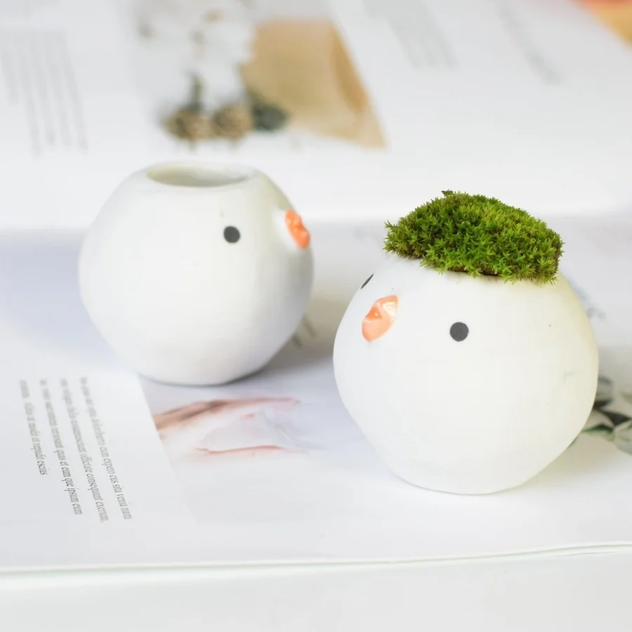 Kawaii Мини плетеная корзина-горшок для цветов бонсай Садоводство настольная керамическая ваза домашний офисный Декор Садовые принадлежности горшок для суккулентов