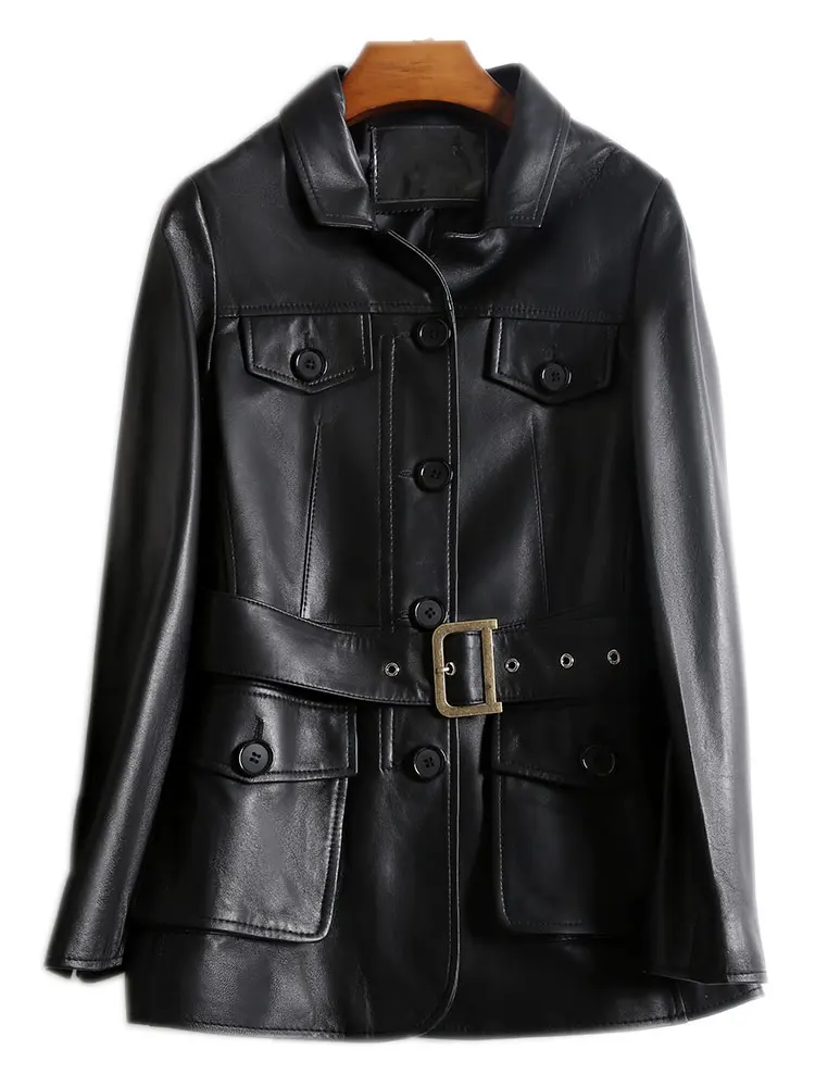 Куртка женская из натуральной овечьей кожи на зиму 100% | Женская одежда