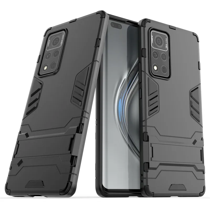

Защитный бампер для Honor V40, чехол для Honor V40, противоударный чехол из силикона с подставкой для Honor V40, Fundas