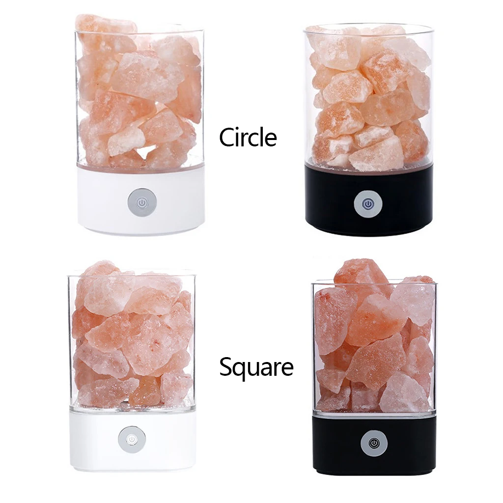 Хрустальный светильник натуральная Гималайская солевая лампа светодиодная