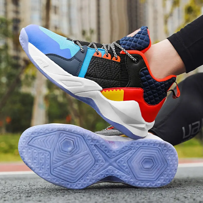 High top Breathable Mesh Basketball Training Shoes Men Superstar Unisex Basketball Shoes Fashion Street Athletic Male Sneakers