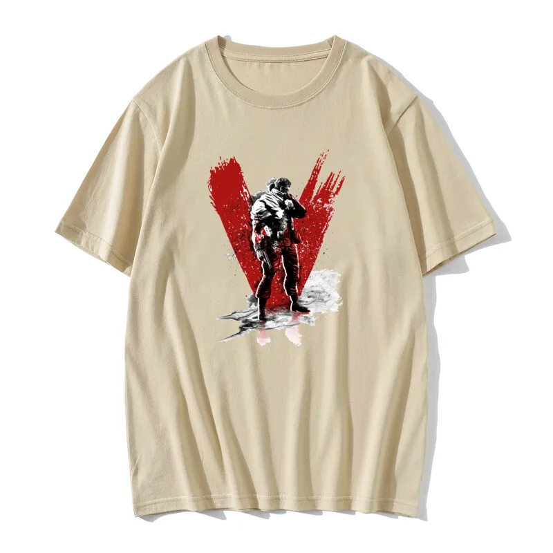 

Brand New Men T Shirts 100% Cotton Metal Gear Solid Snake Eater Phantom Pain Awesome Artwork Printed Tee Shirts Oversize