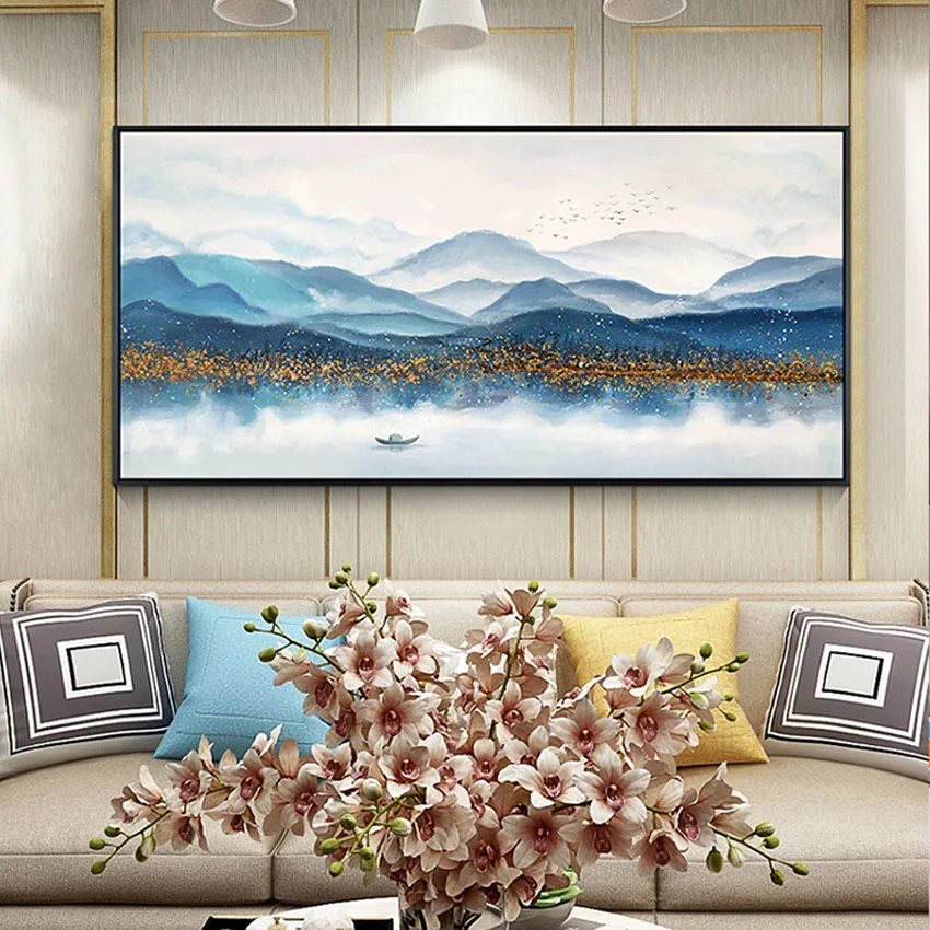 Поп Рождество Домашний Декор Высокое качество 100% абстрактный холст ручной