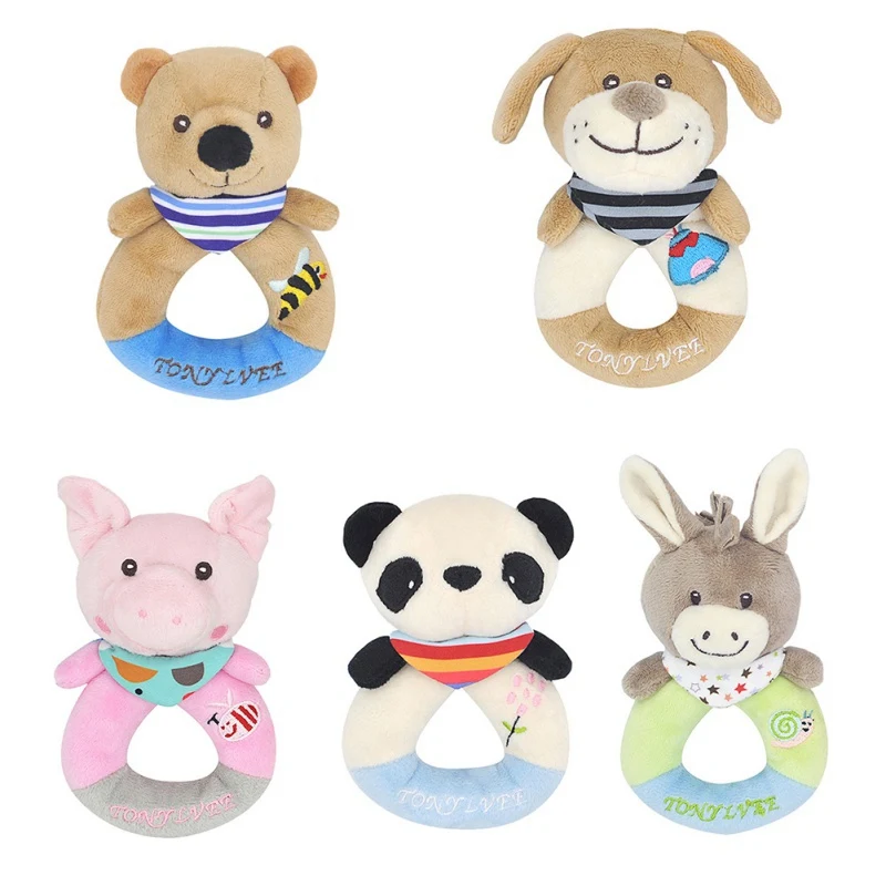 2019 новые детские станок подвесное кольцо мультфильм животных погремушки в