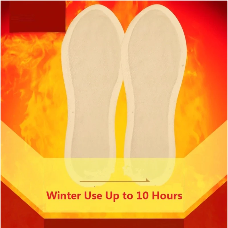 

1pair Winter Foot Heating Warm Insoles Self-heating Shoe Insoles Heater Foot Warmer Unisex Pads Winter