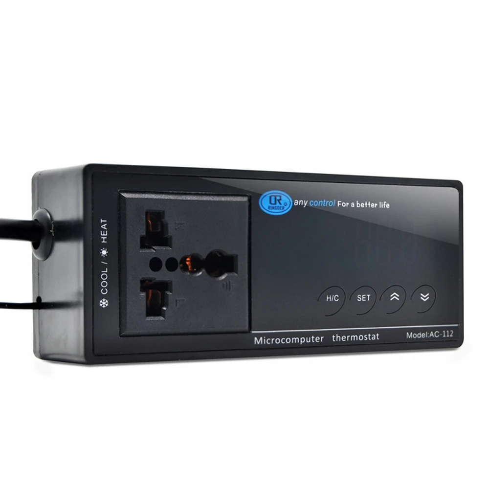 Digital Display Intelligent Plug-In Thermostat Universal Socket ON/OFF Regulator Aquarium Greenhouse Temperature Controller | Дом и сад