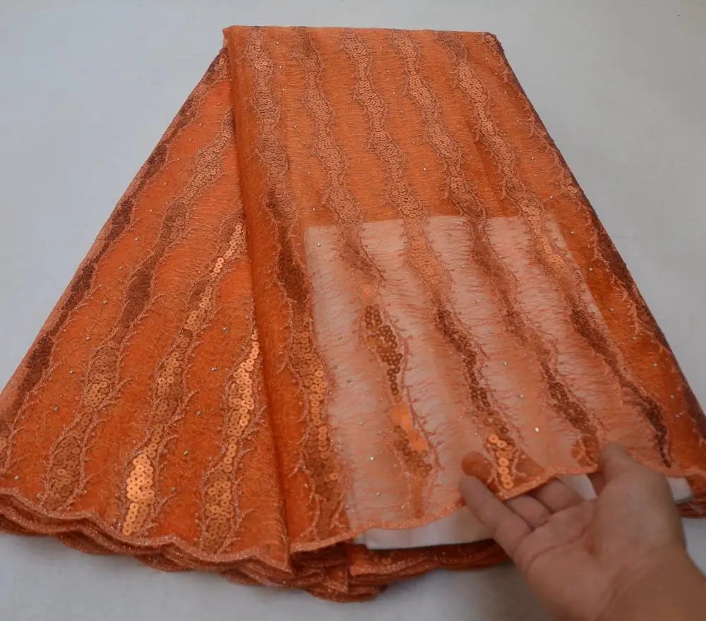 

Высококачественная французская кружевная ткань с блестками, вышитые африканские сетчатые кружева, сетчатые нигерийские кружева, ткань для...