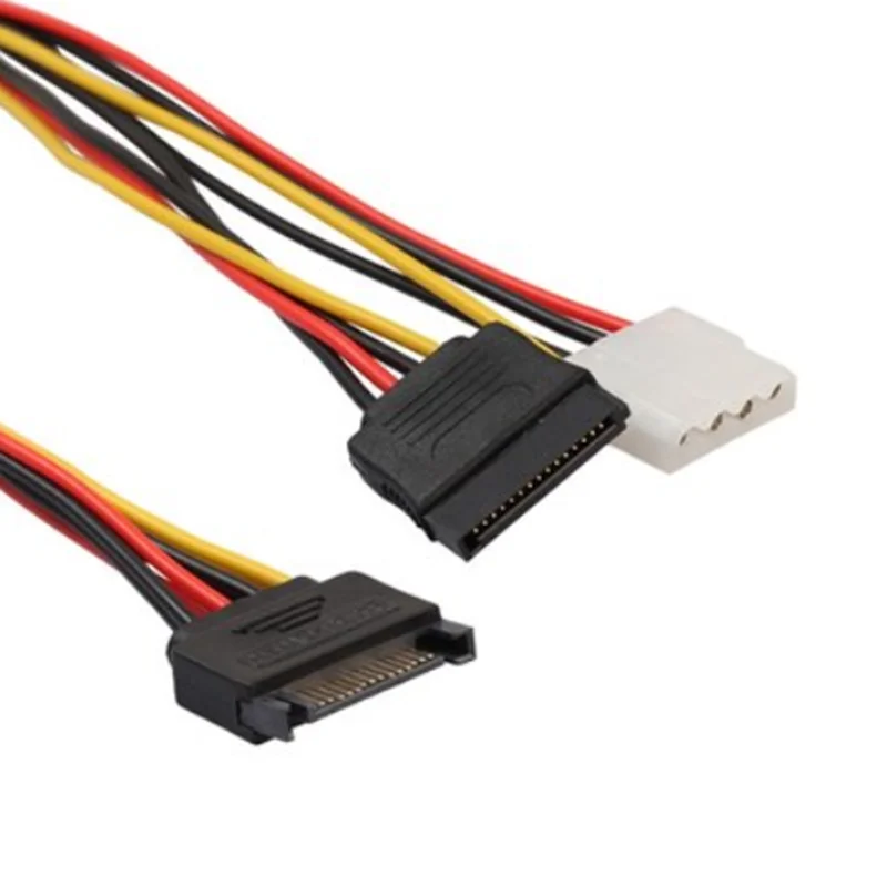 High-Quality SATA 15pin Power Supply to and IDE 4pin Splitter Cables for Motherboards Hard Drives | Компьютеры и офис