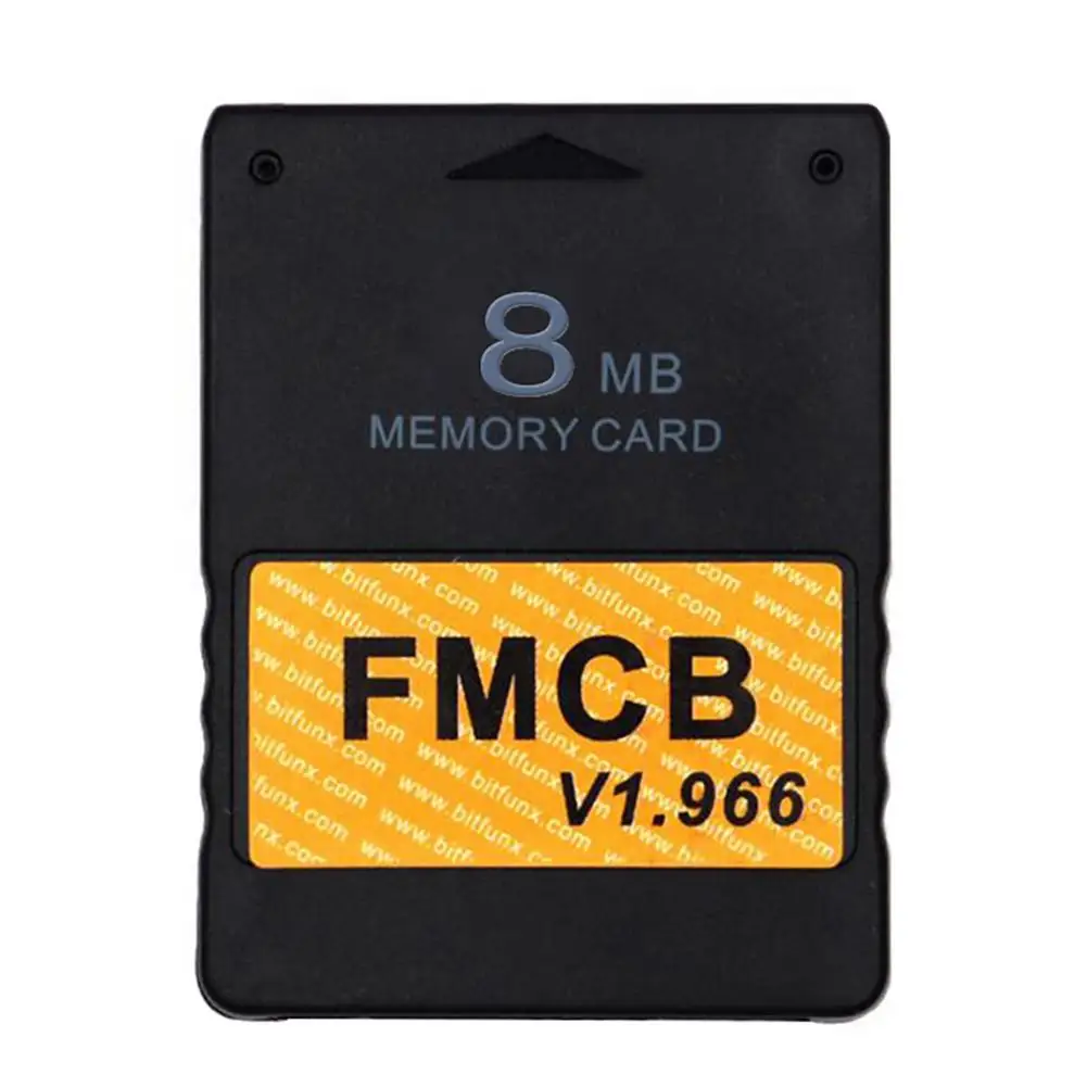 Классическая черная карта памяти для PS 2 FMCB v1.966 8 Мб/16 Мб/32 Мб/64 МБ консоли