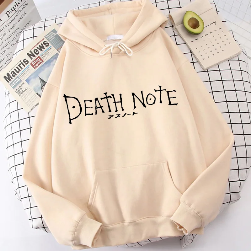 Japanese Anime Death Note Hoodies Men Kawaii Cartoon Sweatshirts Bleach Ichigo Graphic Hoodies Misa Manga Tops Unisex male