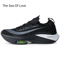 zoomx alphafly breathable comfortable mens running shoes zoom tempo next flyease black electric green trainers sport sneakers