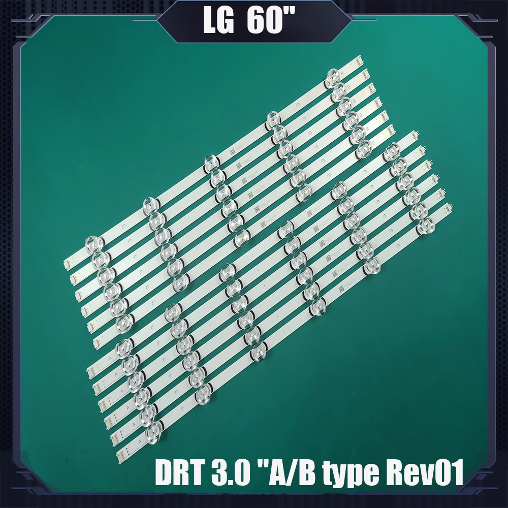 

12 шт., новинка, 5 + 6 светодиодных лент 6916L-1720A 6916L-1721A для innotek DRT 3,0 60 "60GB6580 60LB6300 6091L-2655C