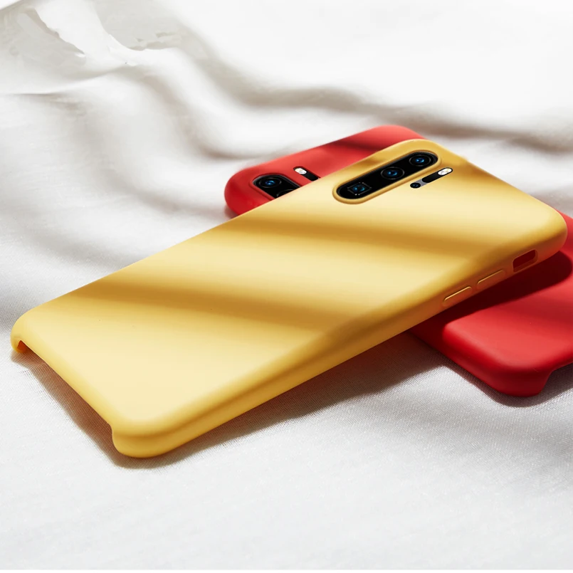 Оригинальный жидкий силиконовый чехол для huawei P30 Lite мягкий тонкий полный Pro P 30