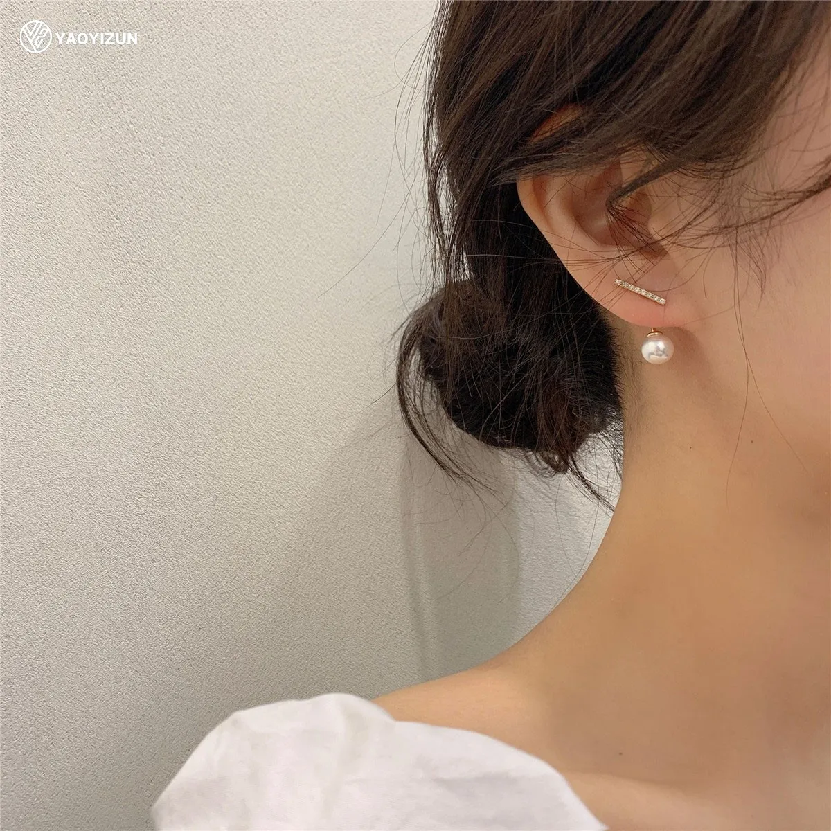 

Fashion Silver Pearl Earrings 925 Silver 2021 Elegant Influencer Designer Stud Earrings Female New