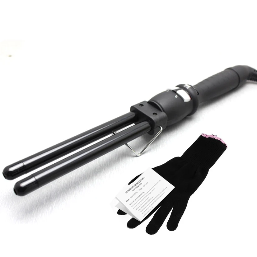 Новый Двойной баррель 13 мм заколки для волос волосы кудри палочка нано Керамика