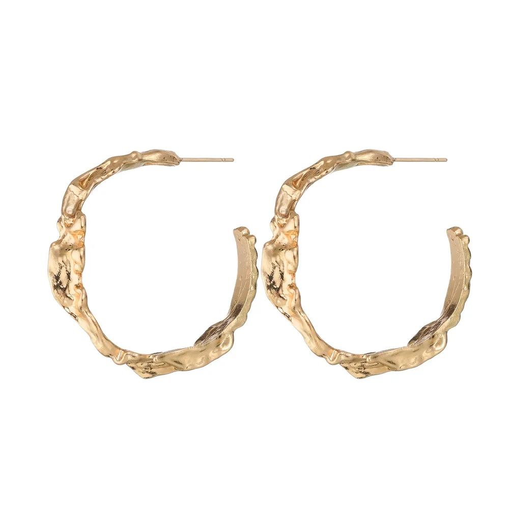 Новинка 2020 большие геометрические массивные серьги золотого цвета серебряного