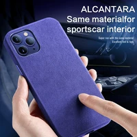luxury brand alcantara case for iphone 12pro max 12mini case cover sports car material case all inclusive shockproof phone cases