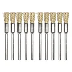 Проволока из латуни с хвостовиком 3 мм, 10 шт., 5 мм Диаметр щетки, полировальная щетка для мини-дрели, металлический инструмент для удаления ржавчины Dremel