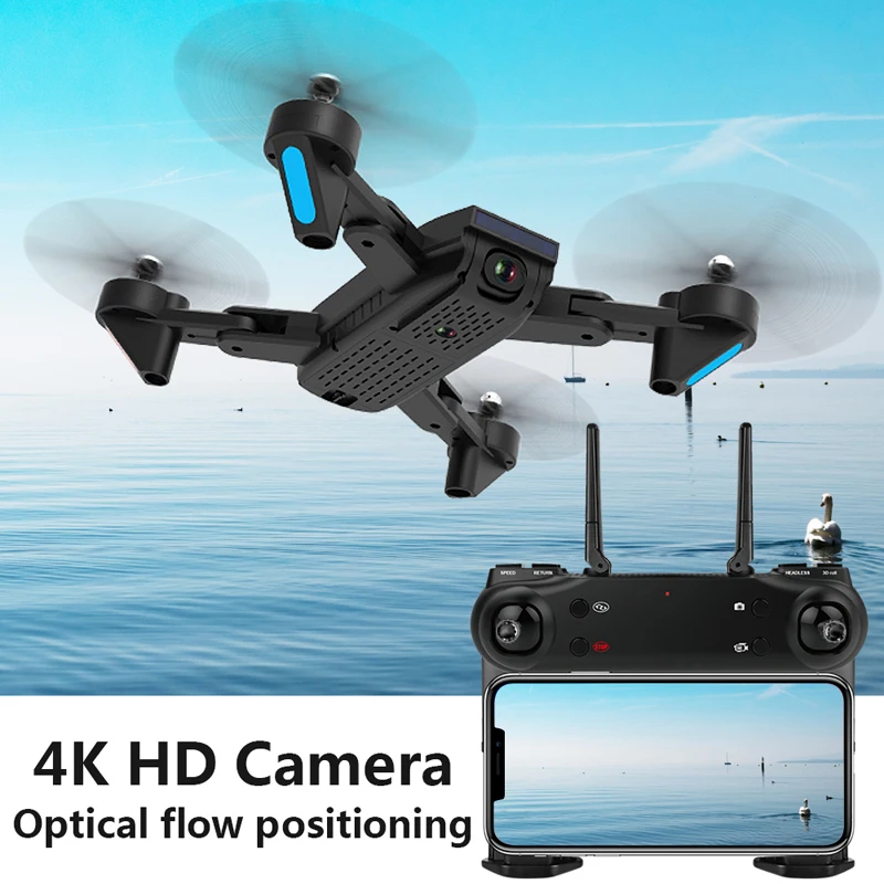Профессиональный складной Дрон с двойной камерой 1080P 4K селфи Wi Fi FPV оптический
