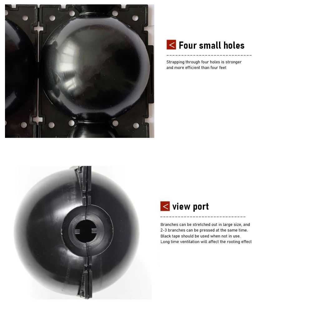 

5PC Plant Rooting Box Grafting Device Propagation Ball Plastic Breeding Shell Plant Propagation Air Layer Pods Garden Supplies