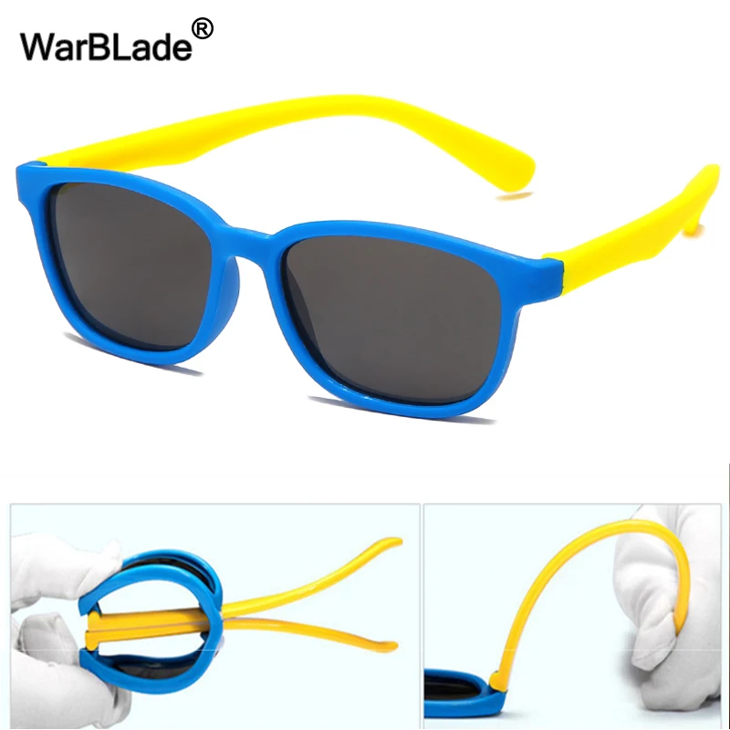 Солнцезащитные очки WarBlade детские квадратные поляризационные силиконовые с