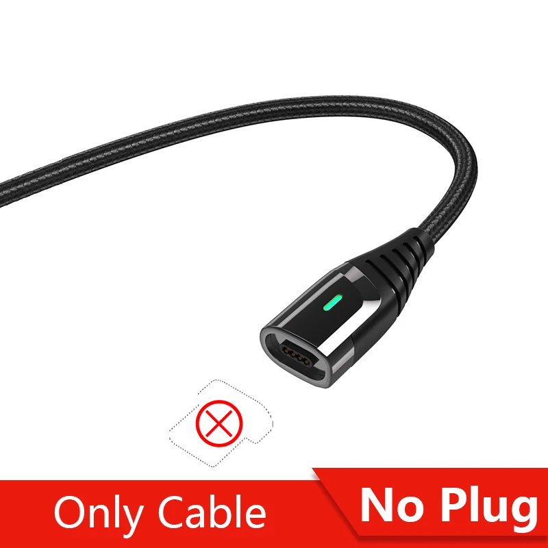 Essager магнитное зарядное устройство Micro USB кабель для iPhone 11 Pro Max провод для быстрой зарядки usb type C type-C магнит кабели для мобильных телефонов - Цвет: No Plug Only Cable