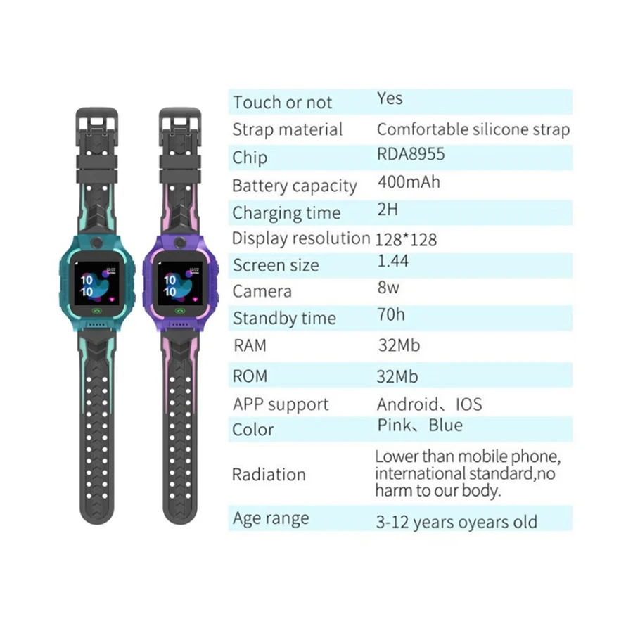 

Children's Smart Watch Kids Phone Watch Smartwatch For Boys Girls Waterproof Gift For IOS Android