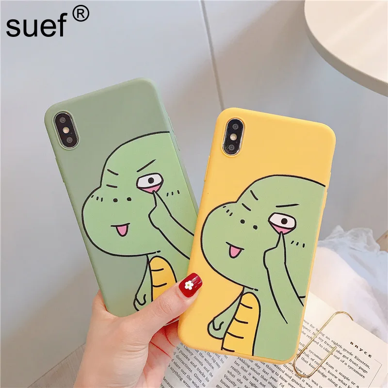 Чехол-накладка из ТПУ для iPhone 11 Pro Max 6 6s 7 8 Plus X Xr Xs с милым принтом динозавра |