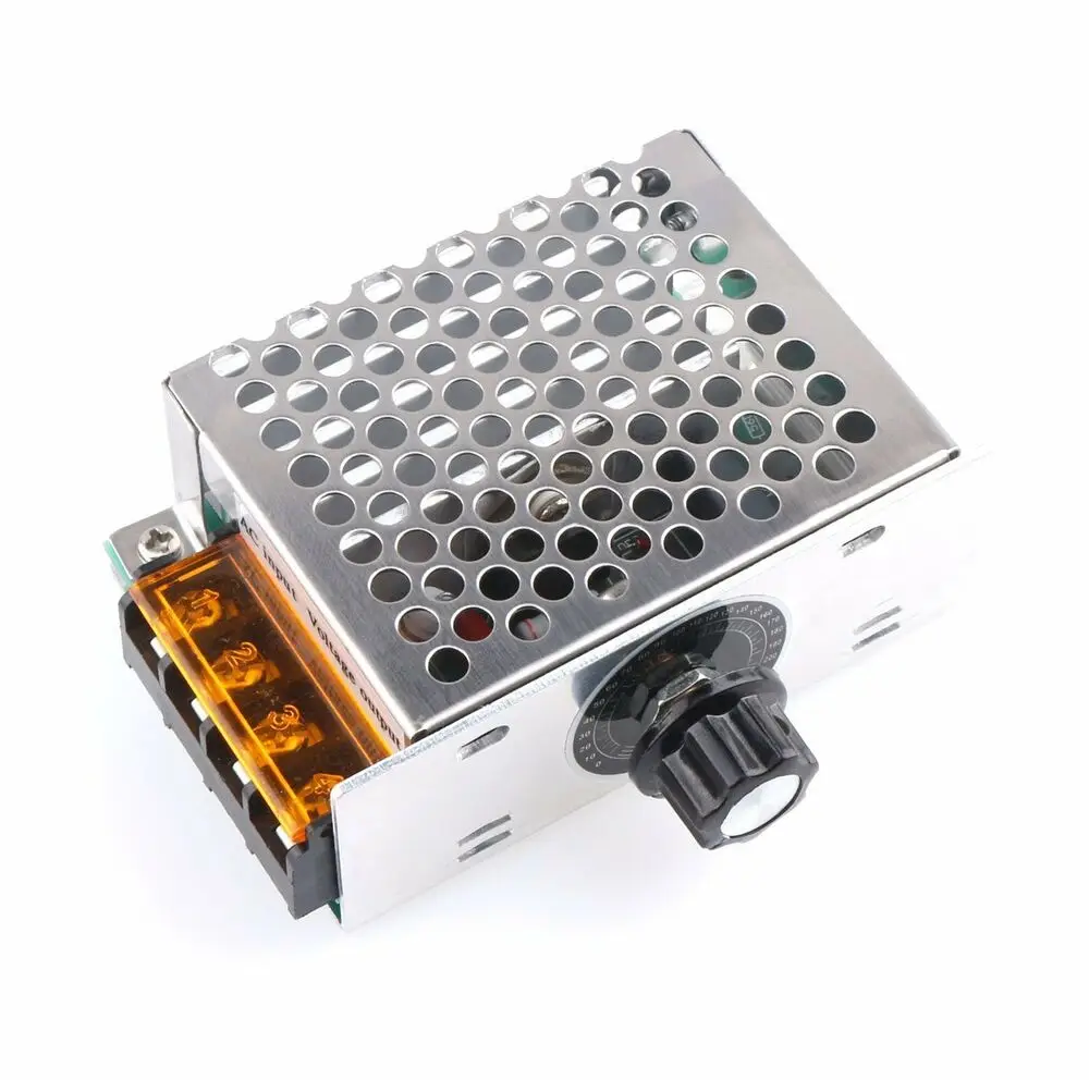 4000W 220V AC SCR Напряжение регулятор двигателя Скорость управляющие диммеры Электронный регулятор напряжения диммер Термостат Регулятор